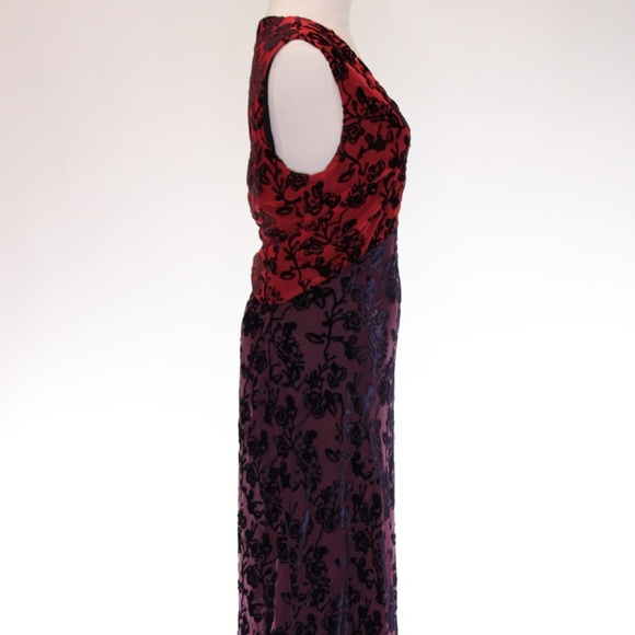 Marian Moscone - Velvet Slip Dress - Size 10 - Picture 4 of 9